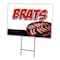 Signmission Brats Yard Sign & Stake outdoor plastic coroplast window, C-1824-DS-Brats C-1824-DS-Brats - alternate 1